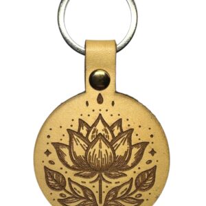 Lotus - Porte-clé cuir