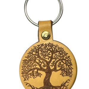 Arbre de vie - Porte-clé cuir