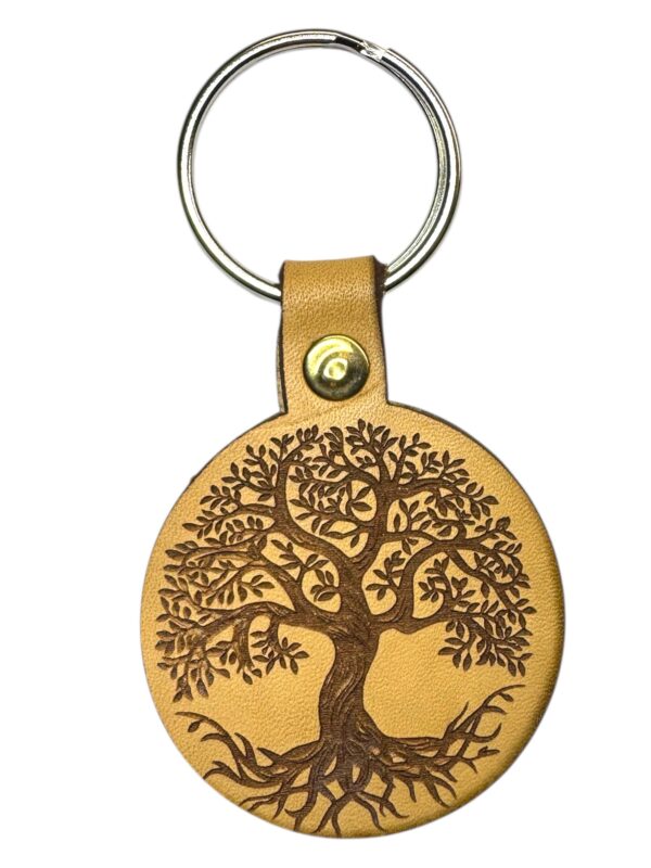 Arbre de vie - Porte-clé cuir